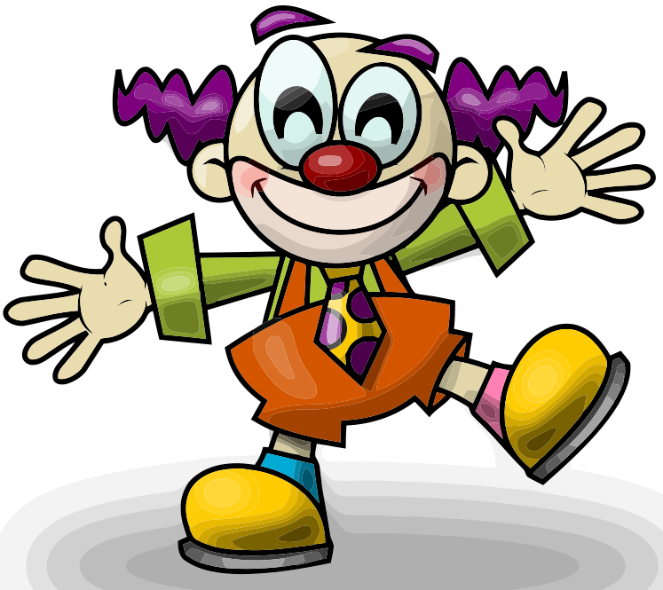 Clipart mit einem Clown